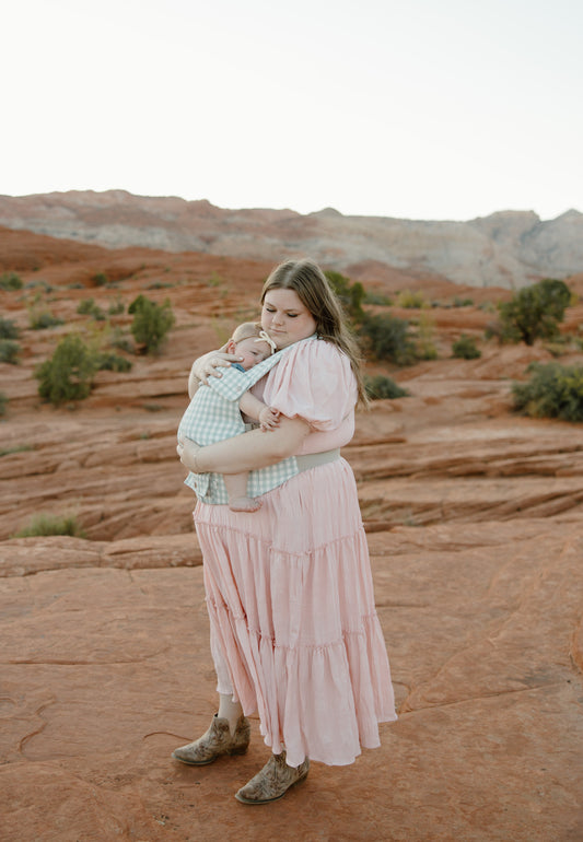 Monroe x Coco Gingham - Cotton Baby Carrier (7-35 lbs)