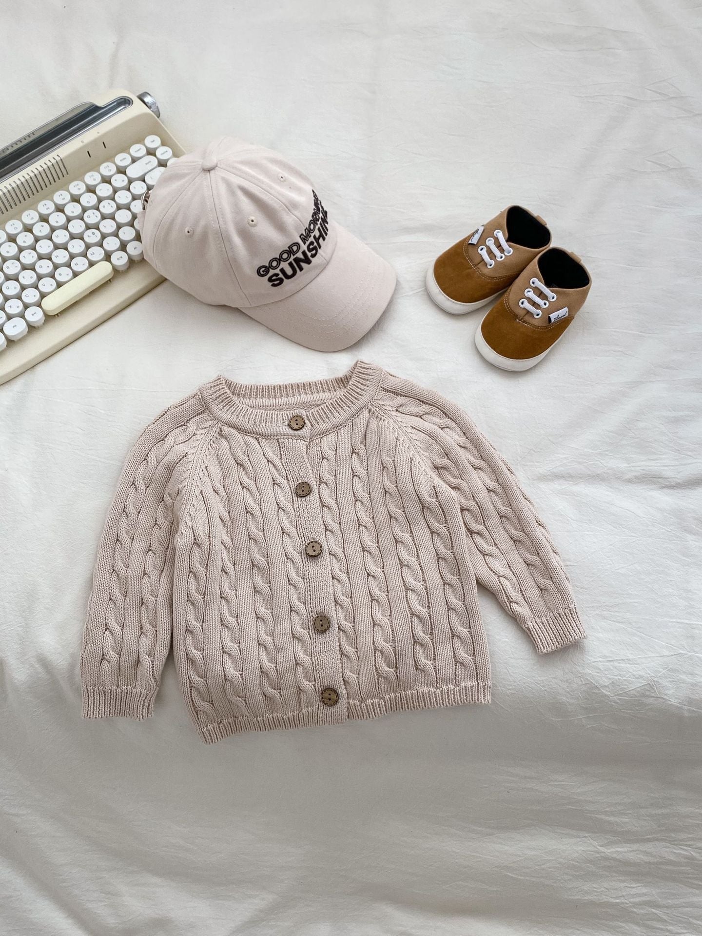 Handmade Twist Baby Jumpsuit Knitted