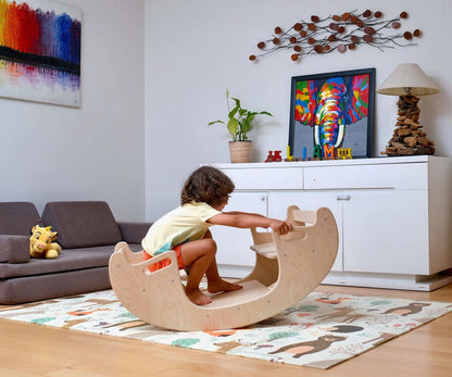 2in1 Montessori Seesaw and Table Chair Set