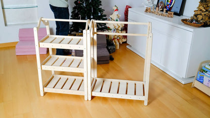Montessori Wooden Wardrobe Set