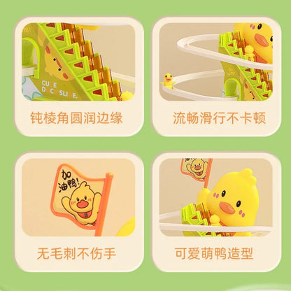 Stair Climbing Ducks Toy with Flashing Lights & Music