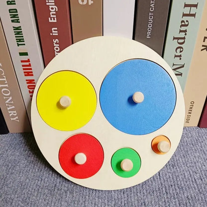 Montessori Wooden Building Blocks – Educational Color & Shape Toy